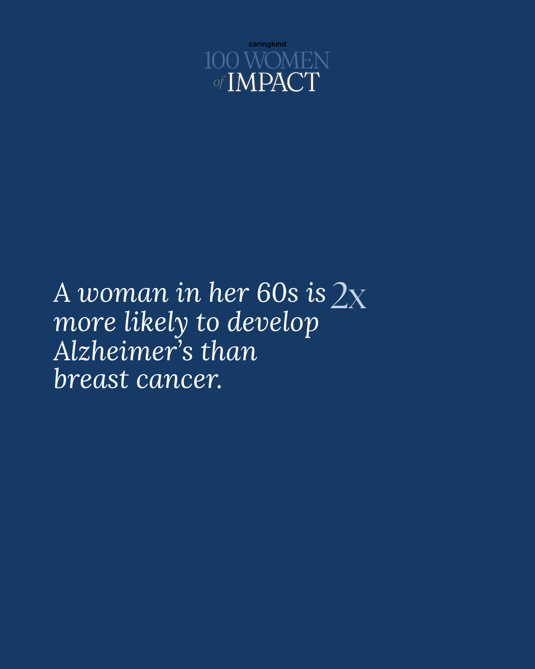 100 Women of Impact statement graphic 1