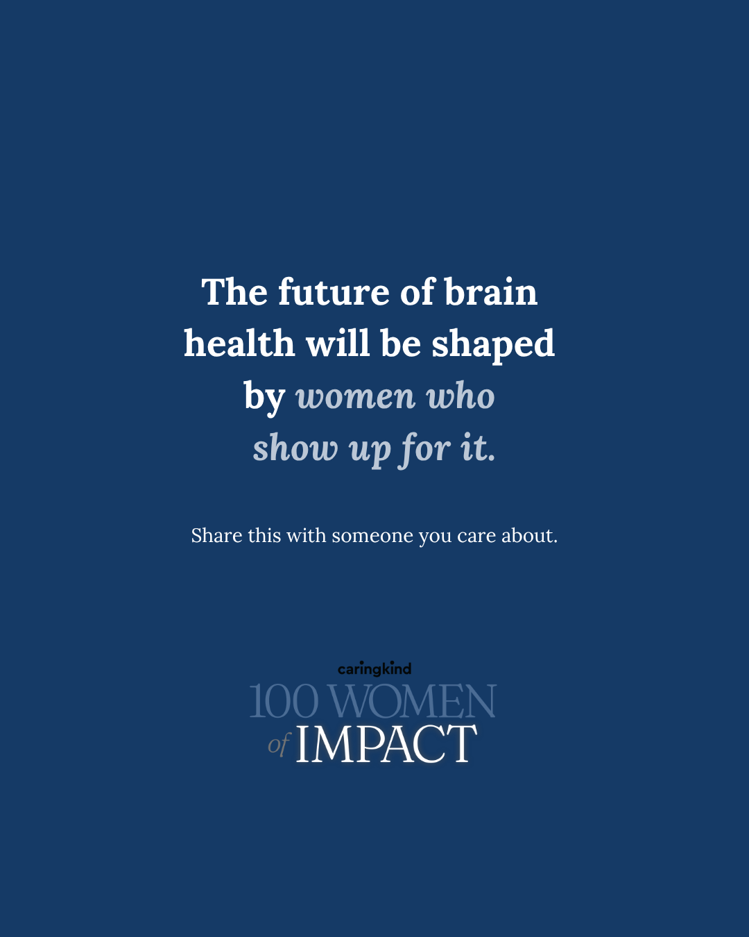100 Women of Impact statement graphic 6