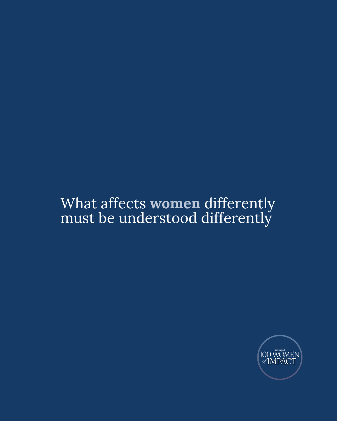 100 Women of Impact statement graphic 9